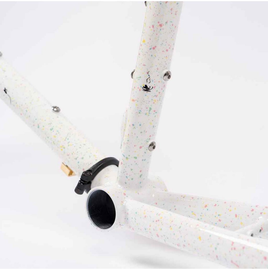 CRUST BIKES / stupid tourist / フレームセット (pastel speckle'd white) / クラストの画像