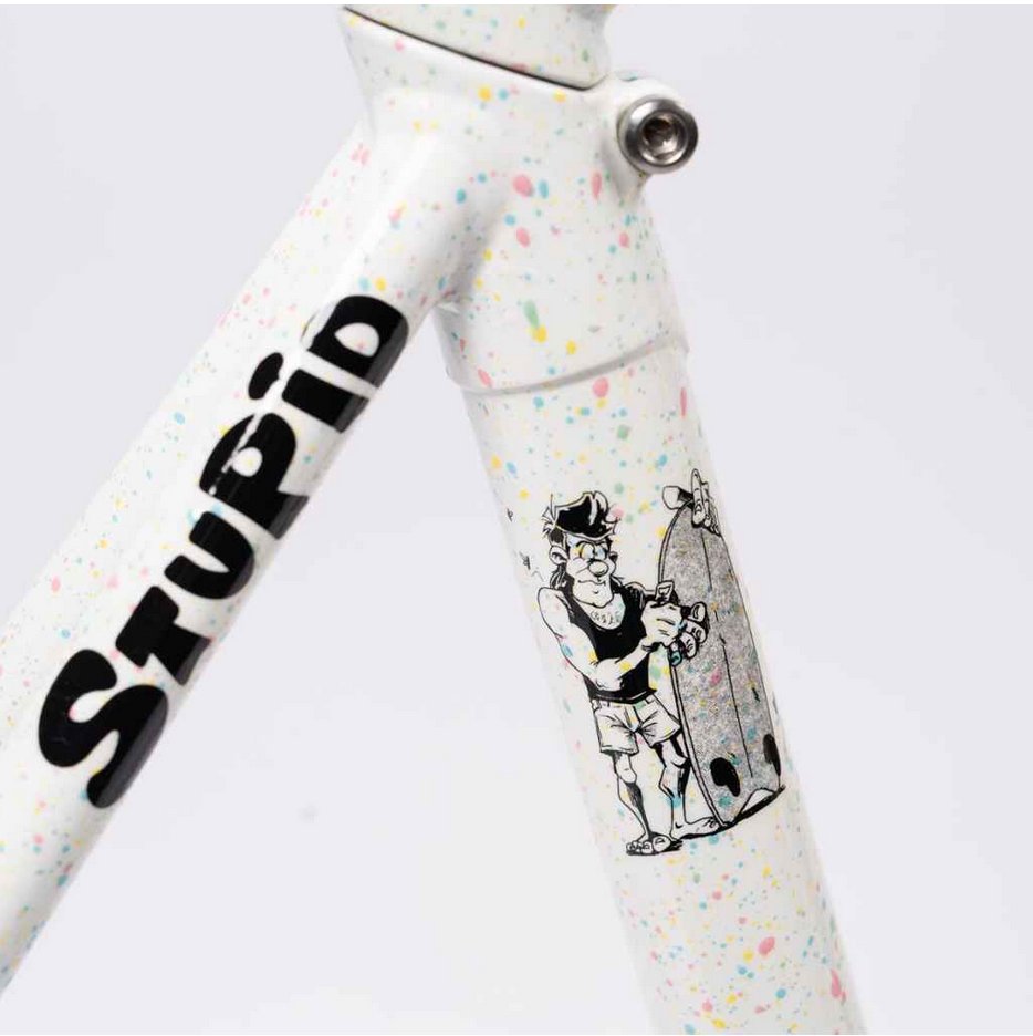 CRUST BIKES / stupid tourist / フレームセット (pastel speckle'd white) / クラストの画像