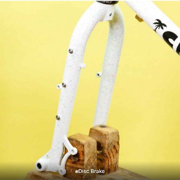 CRUST BIKES / stupid tourist / フレームセット (pastel speckle'd white) / クラストの画像