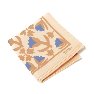 RON'S BIKES / ULTRA ROMANCE / laron's tulips and holly bandana (periwinkle tan)の画像