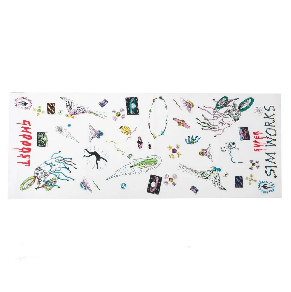  GHOOOST x SIMWORKS / Ride Me To The Moon /  Tenugui / 手拭いの画像