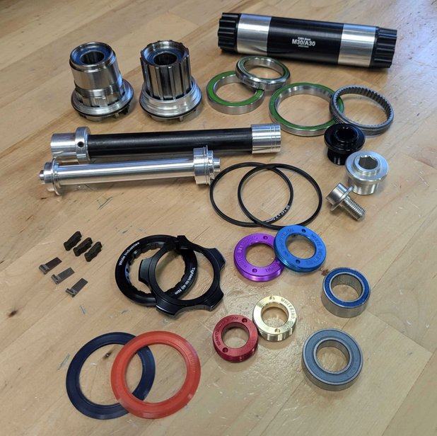 WHITE INDUSTRIES / Crank Extractor Caps / MR30用 / RED / ホワイトインダストリーズの画像