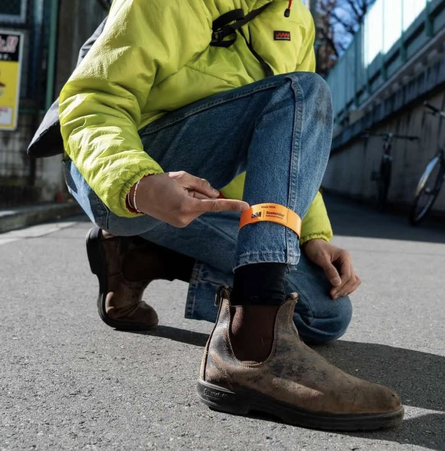 BLUE LUG / BL SELECT / 3M reflector ankle band / orange / アンクルバンド / ブルーラグの画像