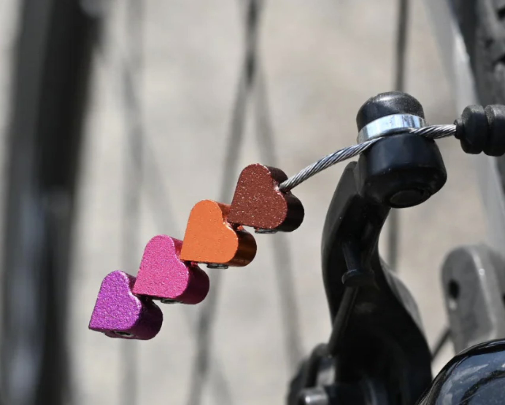 TRNK / トランク / ケーブルエンド / ハート / パープルの画像