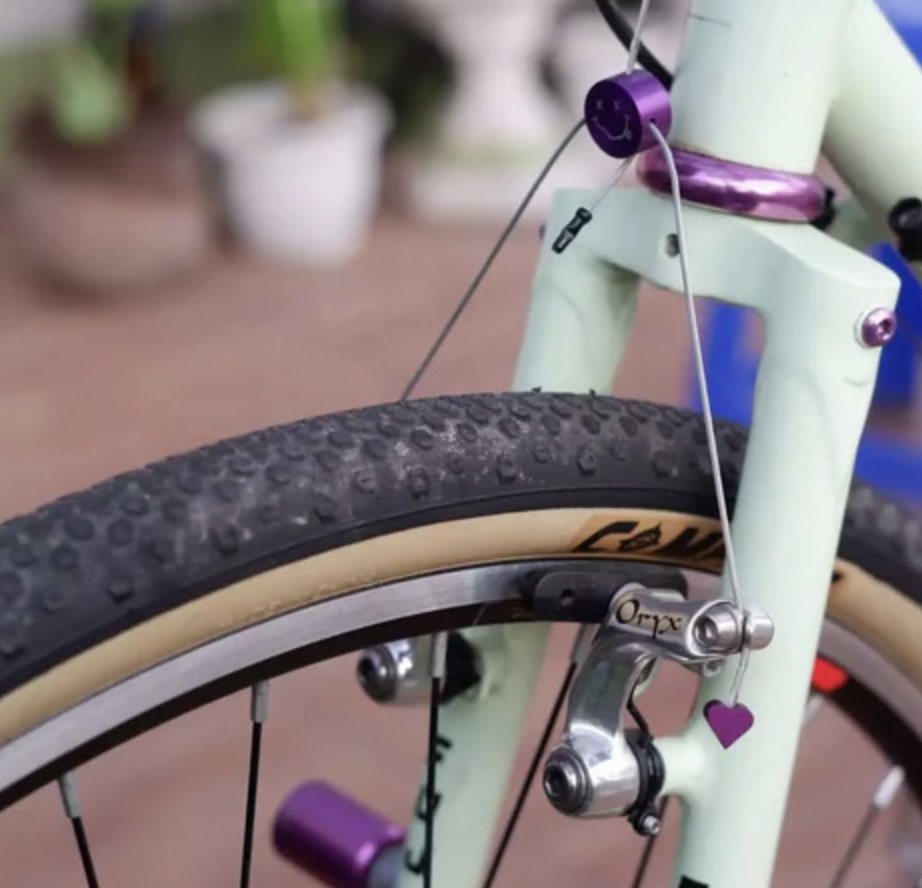 TRNK / トランク / ケーブルエンド / ハート / パープルの画像