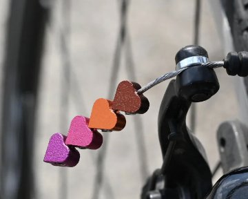 TRNK / トランク / ケーブルエンド / ハート / パープルの画像