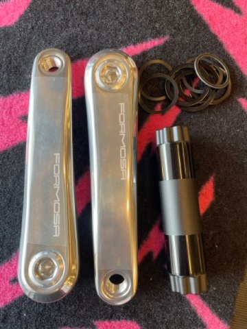 FORMOSA / MTB アルミ クランク /silver /155 / フォルモサの画像