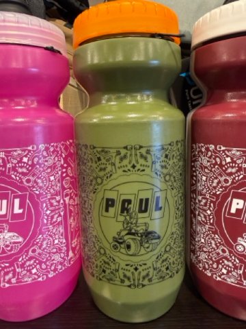 Paul Component / Bandanna Bottle / Green With Orange Cap / ボトル ポール の画像