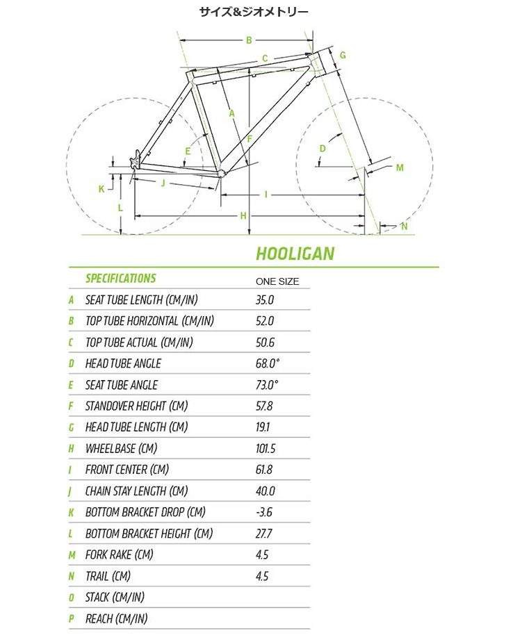 USED☆ Cannondale Hooliganの画像