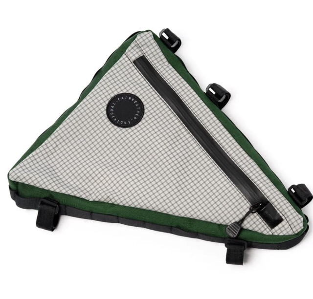 FAIRWEATHER / frame bag / ADV / Mサイズ / rip light gray/green / フェアウェザー / フレーム バッグの画像
