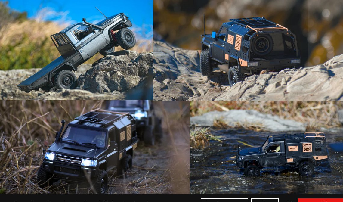 MNモデル / トヨタ ランドクルーザー79 / オーバランド仕様 / ガンメタル  / MN-82S RTR の画像