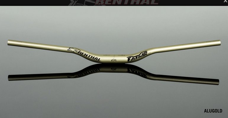 Renthal / レンサル / Fatbar35 / v3 / 30mm Rise [GOLD] の画像