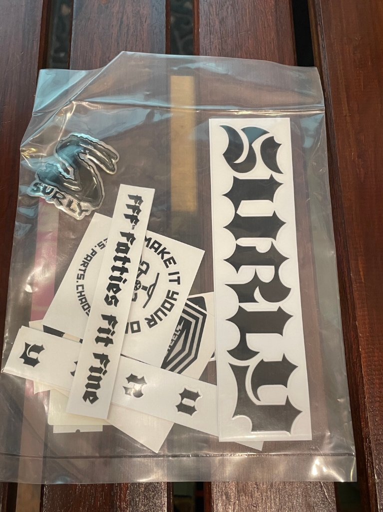 SURLY (サーリー)/ frame decal set / BORN TO LOSE /BLACK　デカールの画像