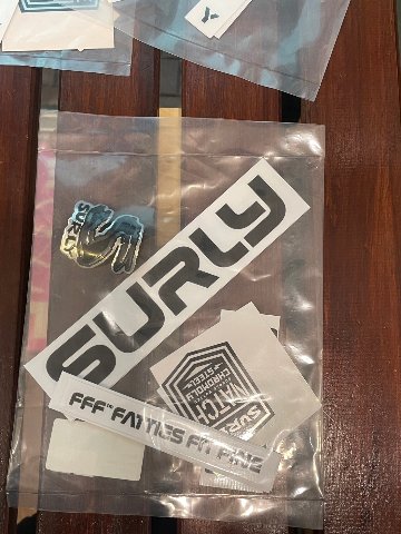 SURLY (サーリー)/ frame decal set / INTERGALACTIC  /BLACK 　デカールの画像
