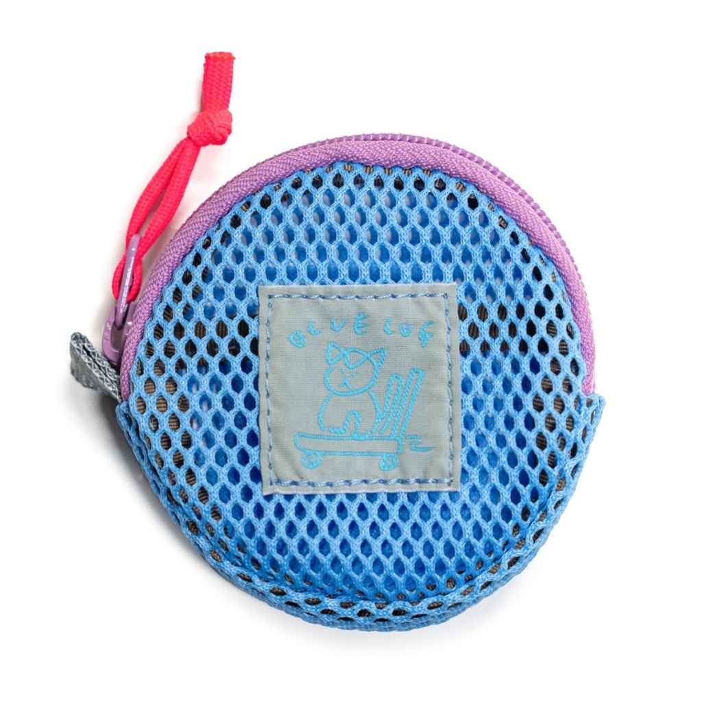 BLUE LUG / coin pouch / mesh blue / ブルーラグ コインポーチ / 財布 コインケースの画像