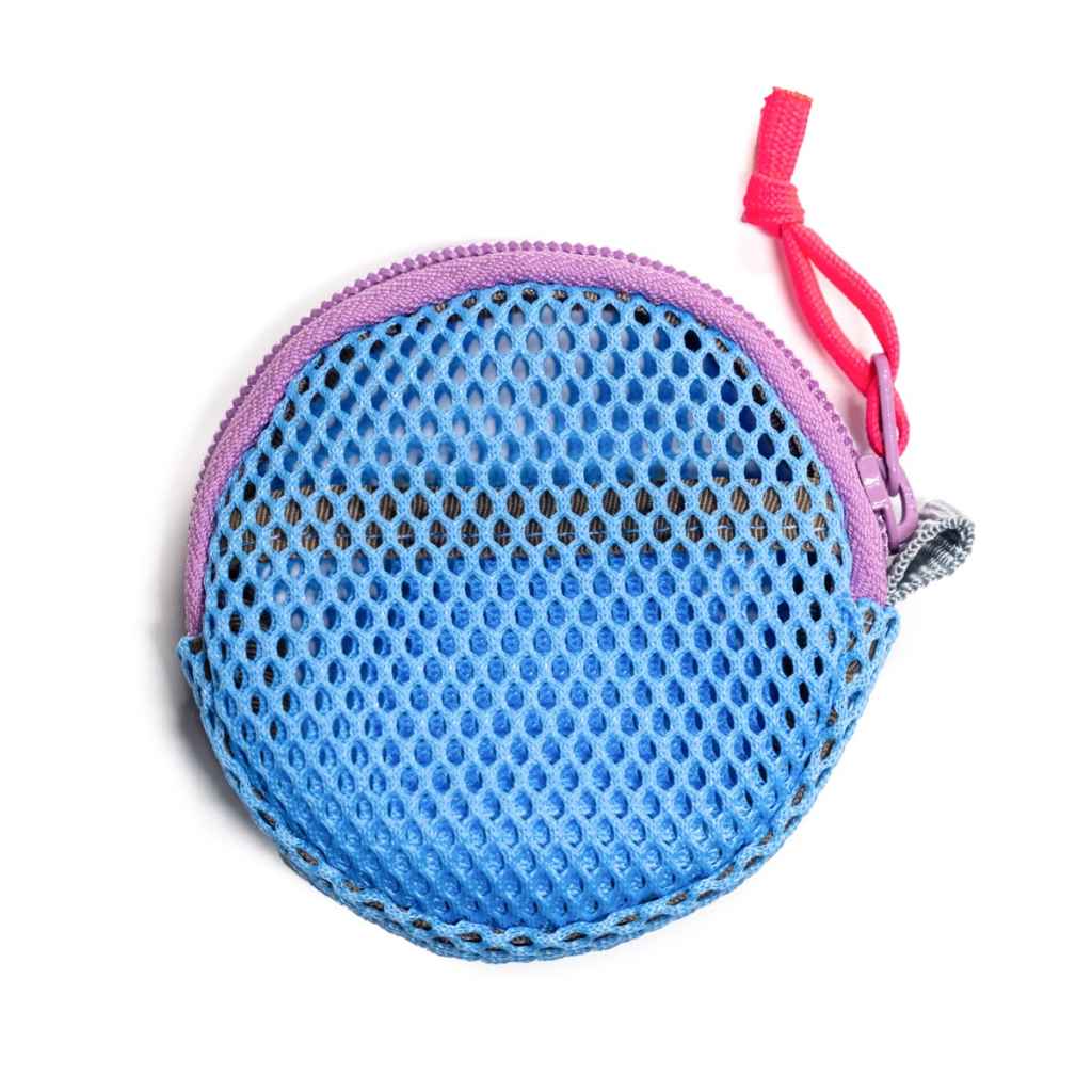 BLUE LUG / coin pouch / mesh blue / ブルーラグ コインポーチ / 財布 コインケースの画像