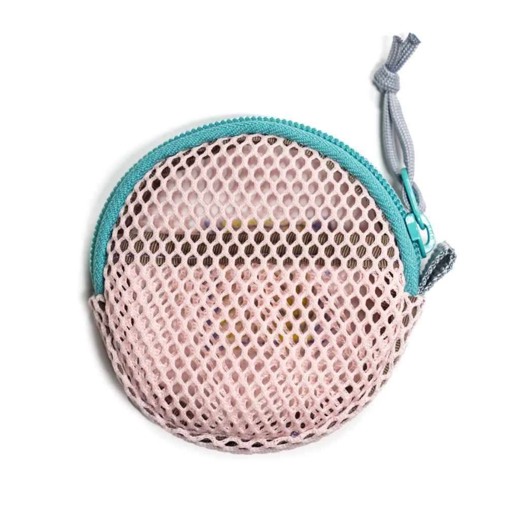 BLUE LUG / coin pouch / mesh pink / ブルーラグ コインポーチ / 財布 コインケースの画像