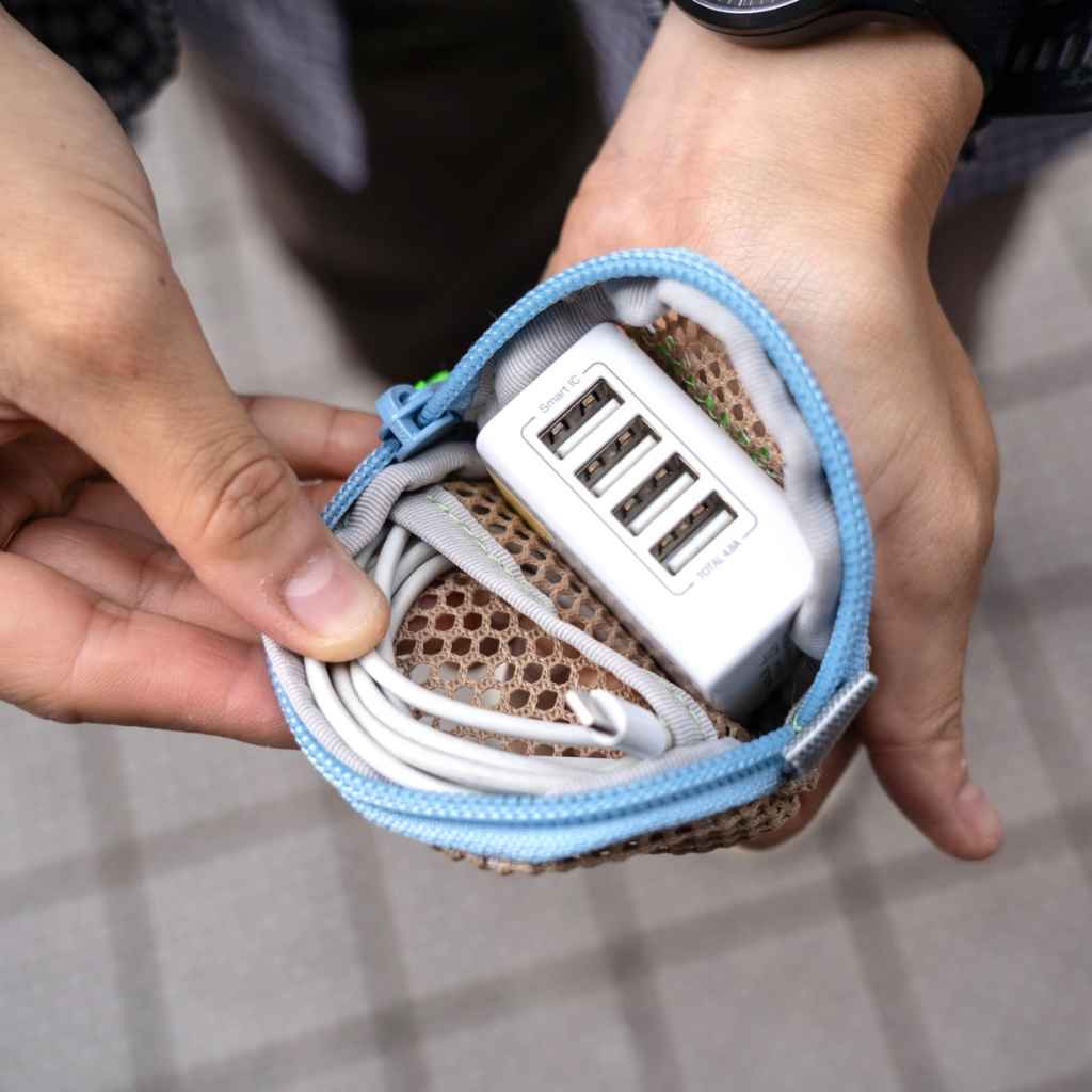 BLUE LUG / coin pouch / mesh green / ブルーラグ コインポーチ / 財布 コインケースの画像