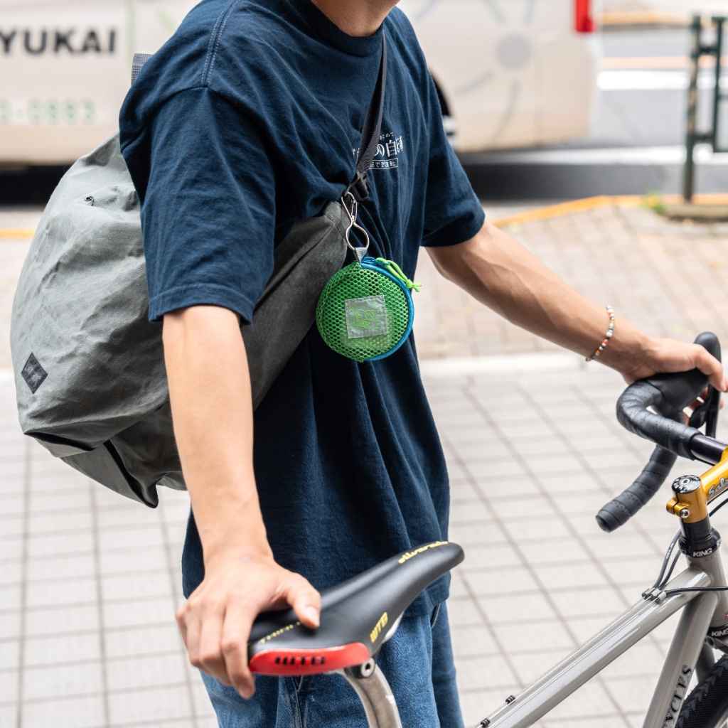 BLUE LUG / coin pouch / mesh green / ブルーラグ コインポーチ / 財布 コインケースの画像