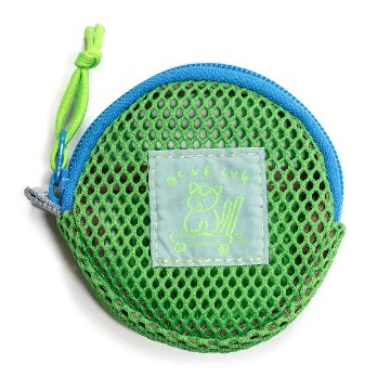 BLUE LUG / coin pouch / mesh green / ブルーラグ コインポーチ / 財布 コインケースの画像