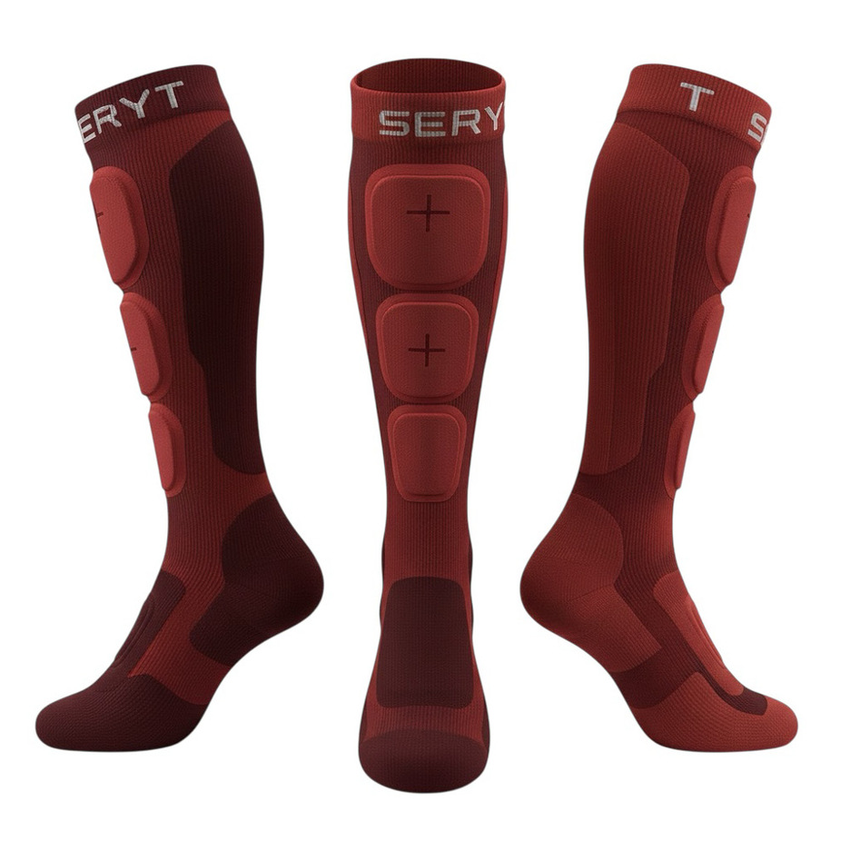 SERYT / SHELTER Protective Socks / Dark Red / セリット シェルター プロテクティブソックス の画像
