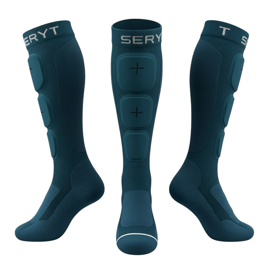 SERYT / SHELTER Protective Socks / Petrol Blue / セリット シェルター プロテクティブソックス の画像