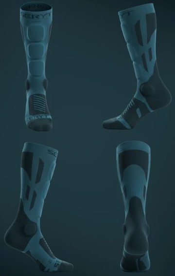 SERYT / SHELTER Protective Socks / Petrol Blue / セリット シェルター プロテクティブソックス の画像