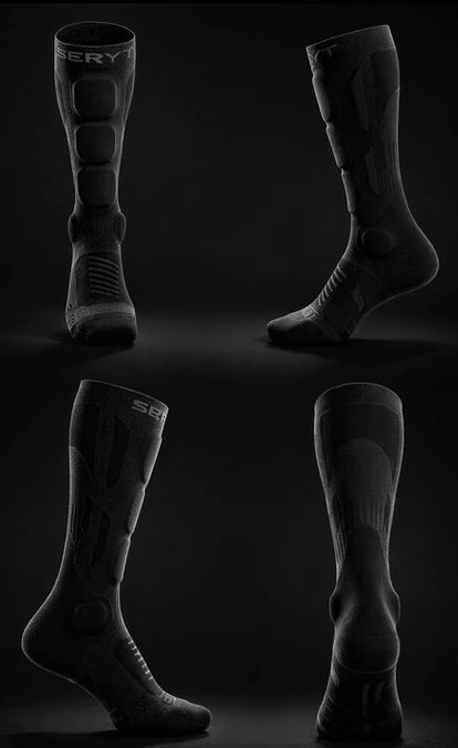 SERYT / SHELTER Protective Socks / black / セリット シェルター プロテクティブソックス の画像