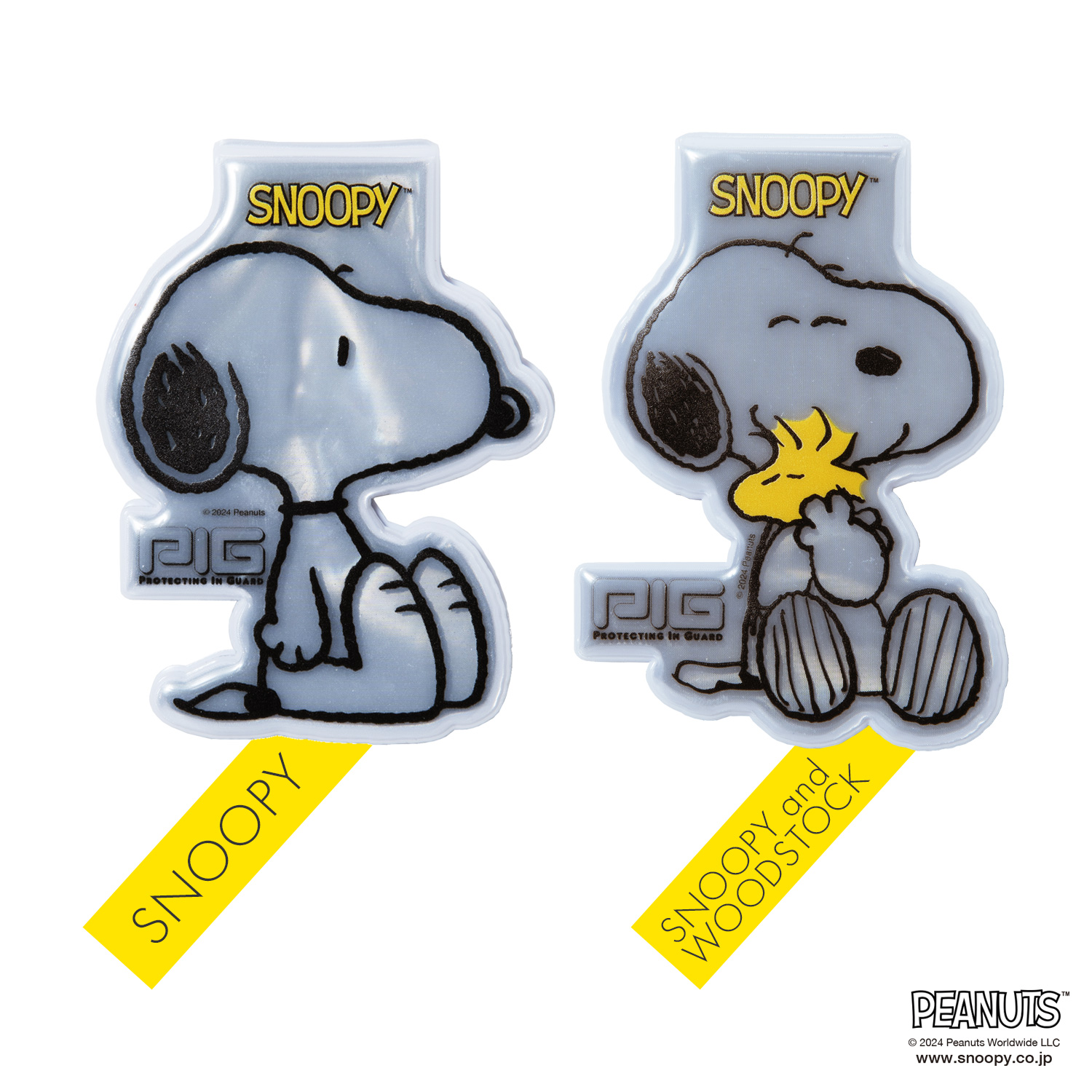 [PIG] SNOOPY 「スヌーピー」/ マグネット リフレクター / PEANUTS デザイン / MAGNET REFLECTOR の画像