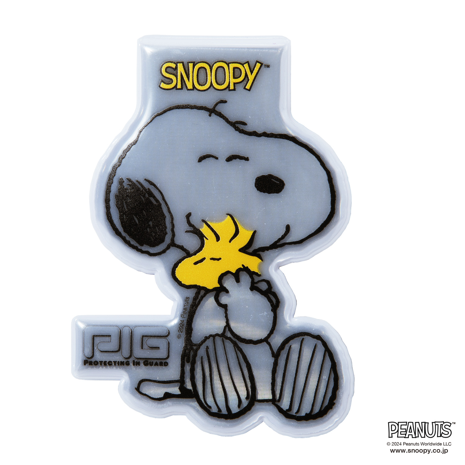 [[PIG] SNOOPY [ スヌーピー & ウッドストック ] / マグネット リフレクター / PEANUTS デザイン / MAGNET REFLECTORの画像