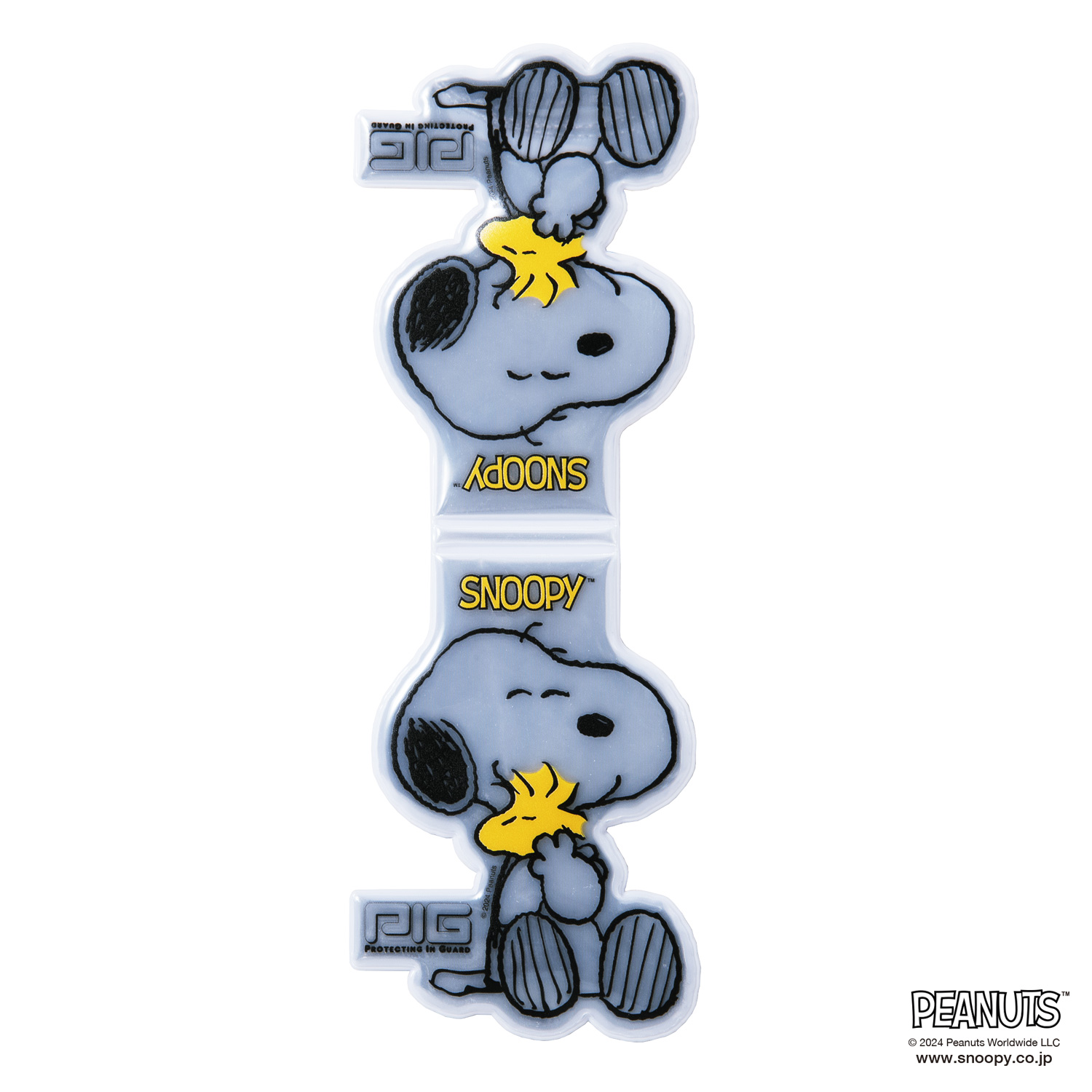 [[PIG] SNOOPY [ スヌーピー & ウッドストック ] / マグネット リフレクター / PEANUTS デザイン / MAGNET REFLECTORの画像