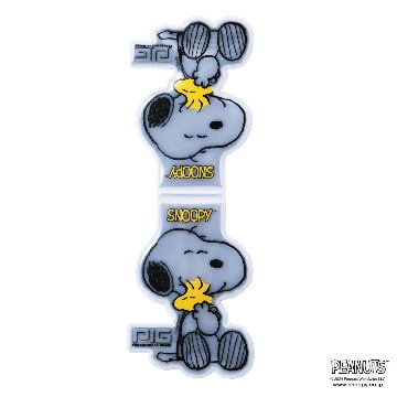 [[PIG] SNOOPY [ スヌーピー & ウッドストック ] / マグネット リフレクター / PEANUTS デザイン / MAGNET REFLECTORの画像