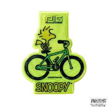 [[PIG] SNOOPY [ サイクリング ウッドストック  ] / マグネット リフレクター / PEANUTS デザイン / MAGNET REFLECTORの画像
