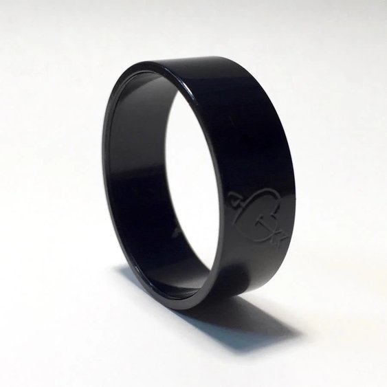 simworks / CrMo コラム Spacer Heart&Arrow ( black ) / コラムスペーサー / 高さ 10mm / コラム径[1-1/8]　の画像