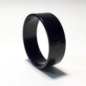 simworks / CrMo コラム Spacer Heart&Arrow ( black ) / コラムスペーサー / 高さ 10mm / コラム径[1-1/8]　の画像