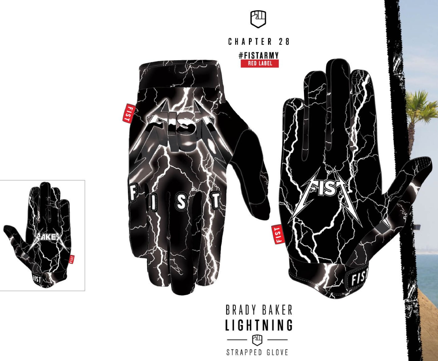 ※パケット発送可能※ FIST Handwear / BRADY BAKER LIGHTNIN / グローブの画像