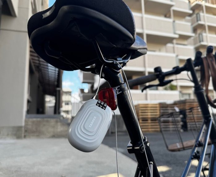 TANNER WIRED LOCK / ORANGE / 自転車用 コンパクト ワイヤーロック 750mmの画像