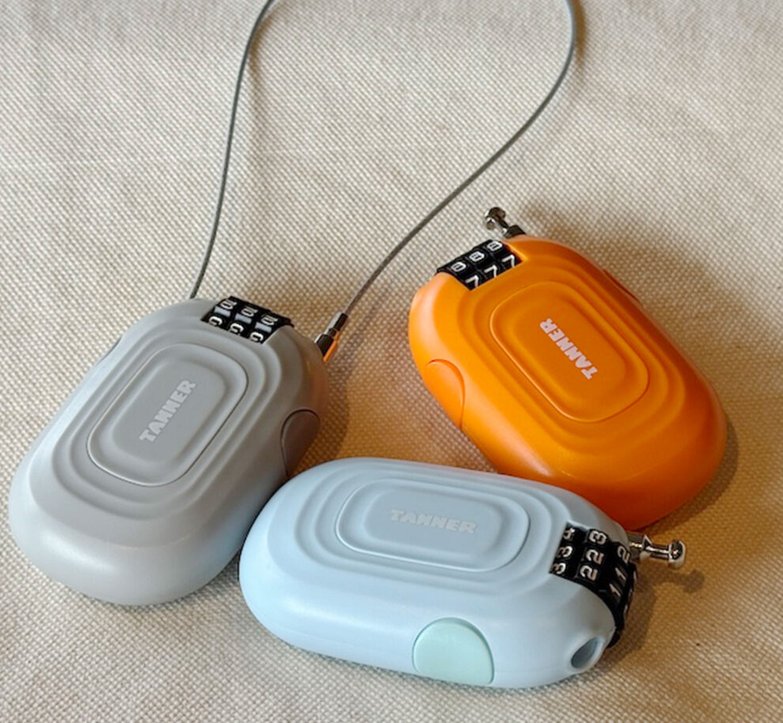 TANNER WIRED LOCK / BLUE / 自転車用 コンパクト ワイヤーロック 750mmの画像