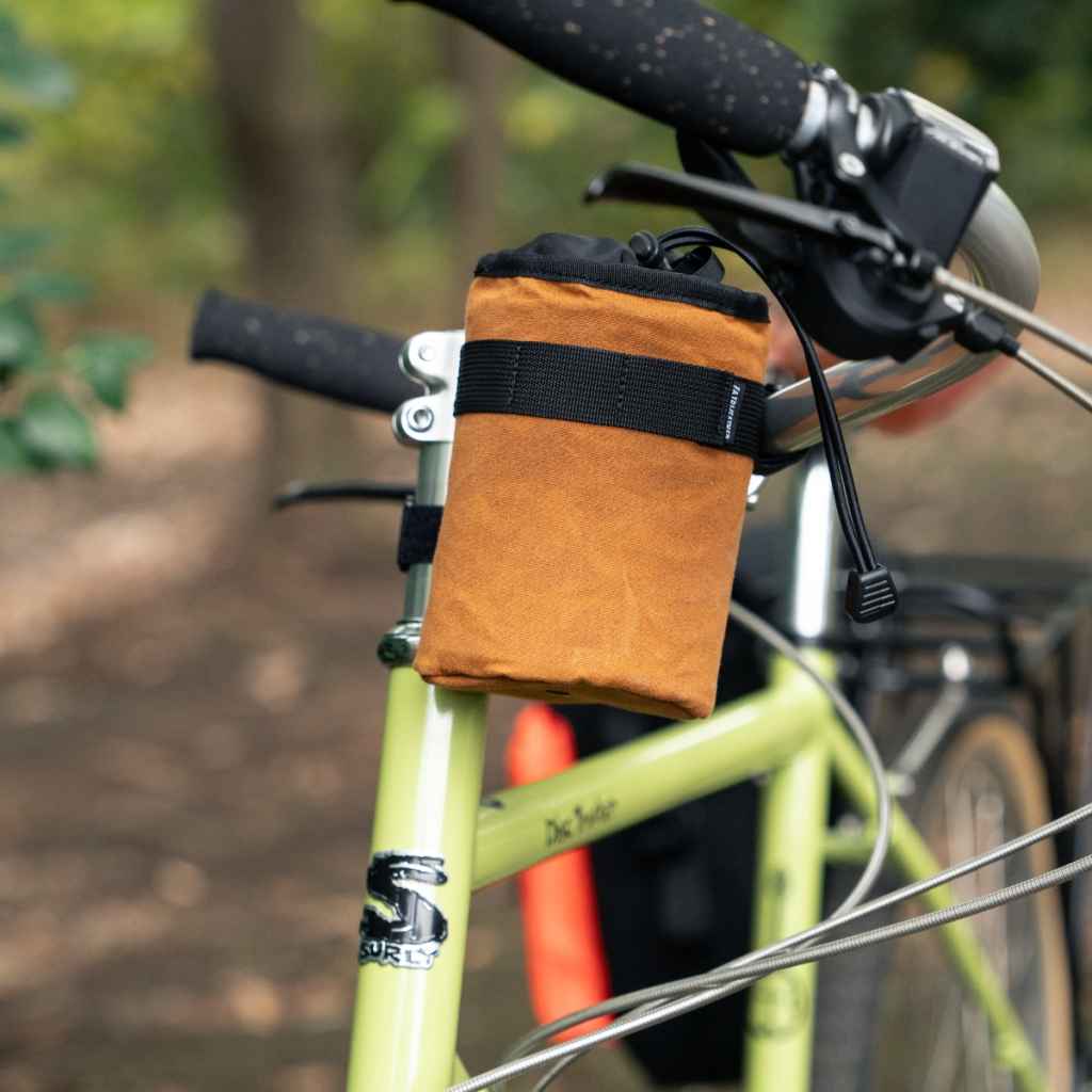 FAIRWEATHER / フェアウェザー / stem bag / waxed canvas　/ camel　/ステムバッグ　バッグの画像