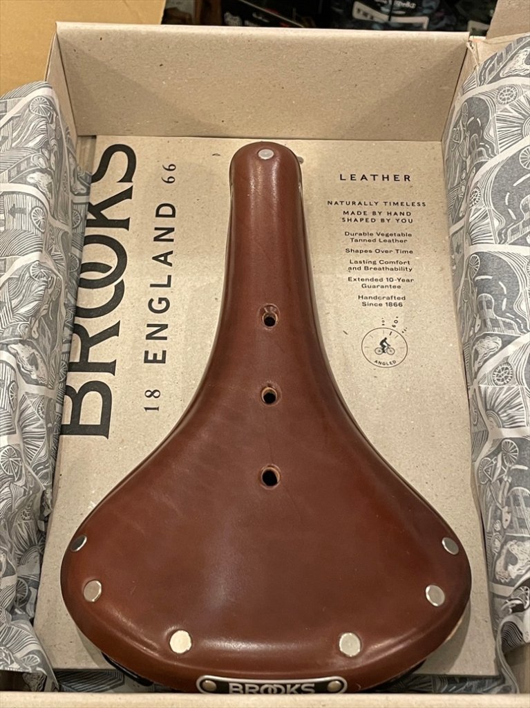 希少品】BROOKS ブルックス B72 レザーサドル クルーザー 自転車 - 自転車