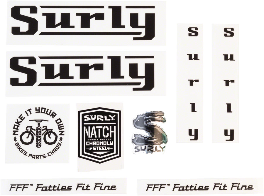 SURLY (サーリー)/ frame decal set / PACER /BLACK画像