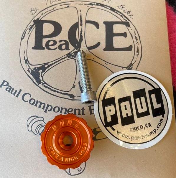 Paul Component　/klamper stem top cap /オレンジ　ポール　トップキャップの画像
