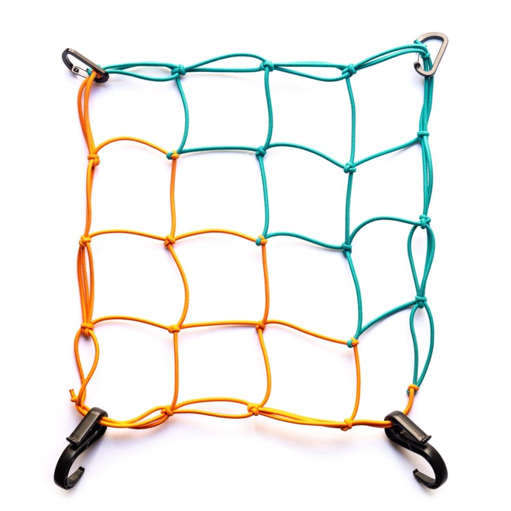 BLUE LUG/ cargo net 「teal/orange」 / カーゴネット　カゴ　バスケットの画像
