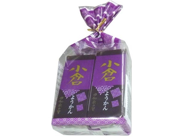 米屋 和楽の里 ミニ羊羹４本入小倉５８ｇ×４×8入り 【全国送料無料】(一部地域別途)の画像