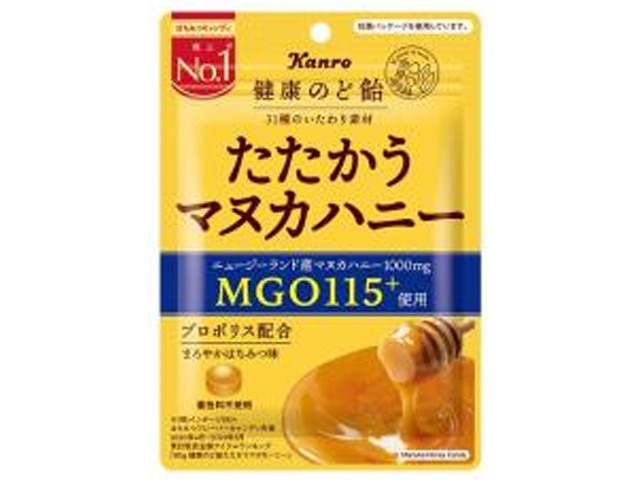 カンロ 健康のど飴たたかうマヌカハニー ８０ｇ ×6 【送料込】(一部地域別途)の画像