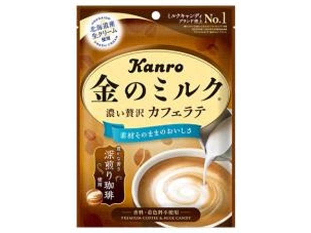 カンロ 金のミルクキャンディカフェラテ ６１ｇ×6入り 【全国送料無料】(一部地域別途)の画像