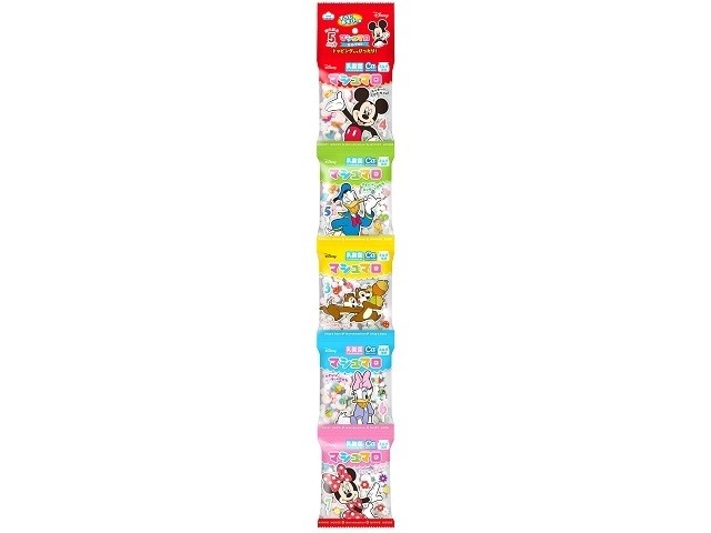 エイワ ５連ミッキー＆フレンズマシュマロ  ×12入り 【全国送料無料】(一部地域別途)の画像