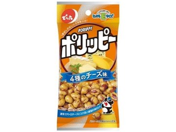 でん六 Ｅサイズポリッピー ４種のチーズ味４４ｇ ×10 【送料込】(一部地域別途)の画像