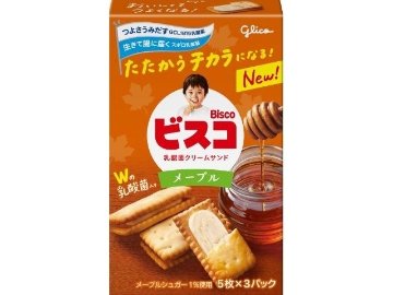 グリコ ビスコ メープル１５枚 ×10 【送料込】(一部地域別途)の画像