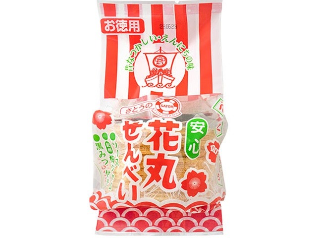 さとう 徳用花丸せんべい ４５枚   ×12 【送料込】(一部地域別途)の画像